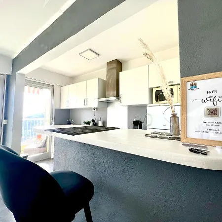 Le View, Climatise Vue Panoramique, Parking Gratuit, Wifi * Μεντόν